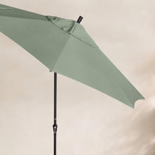 OROTLECT 9-Foot Bronze Aluminum Market Patio Umbrella With Crank Lift And Autotilt In