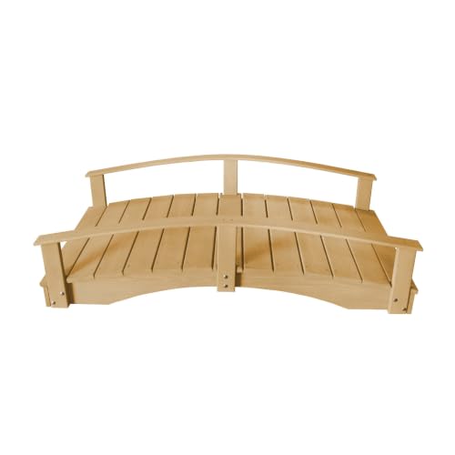 Keystone Amish Co. Pressure Treated Pine Japanese Garden Bridge, 3' x 10', Unfinished