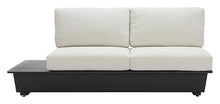 Zuo Tien LHF Loveseat Beige, Beige Sofa, Modern Style, Patio Furniture, Outdoor Fabric, Seats up to 2, Aluminum, Outdoor Living, 78.7" W x 32.5" D x 33.5" H, Non-Stackable