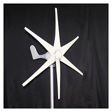 J3DFGFLR Wind Turbine Power Generator 800w 6 Blades 12V/24V Optional Used for Land Marine Outdoor Power Tools (Color : Hybrid Controller Specification : 6 Blades 800W)