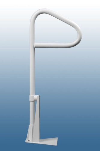 Black SAFTRON Model SUB-59 Single Post Spa Slide Under-Spa Rail with Lift & Turn Base for Above Ground spas. (18" Wide x 59" Tall. Horizontal bar Clears 45" Spa Side)