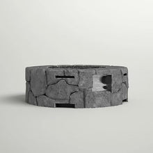Living Source International 9'' H x 28'' W Fiber Reinforced Concrete Outdoor Fire Pit(Stone Gray)