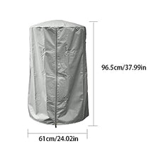 210D Oxford Silver Coated Waterproof Fabric Garden Heater Cover Patio Heater Duty Tabletop Cover Protect Heater from Damage (Color : White-Patch Five-Pointed star4) (D)