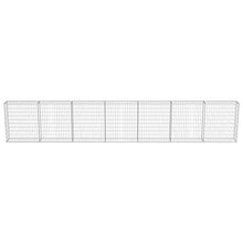 YITHOPI Gabion Wall with Covers Galvanized Steel for Outdoor Garden Edging Cage Walls Panels236 x11.8"x39.4"-Fast delivedging Cage Wallsed