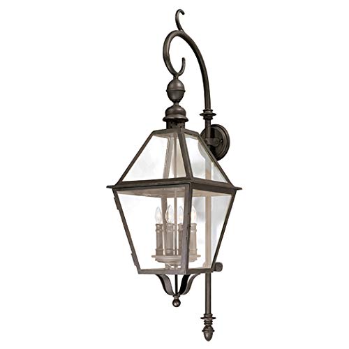 Troy Lighting Townsend 47"H 4-Light Outdoor Wall Lantern - Natural Bronze Finish with Clear Glass
