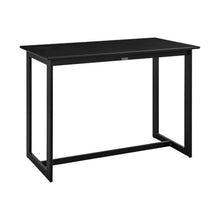 Armen Living Cayman Outdoor Patio 5-Piece Aluminum Bar Set Black