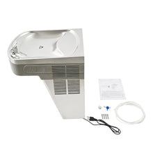 Wall Mounted Water Fountain, Commercial Hydration Station for Indoor & Outdoor in School, Parks, Courts & More, Stainless Steel Water Drinking Fountain High Capacity Cooling, One-Click Water Output