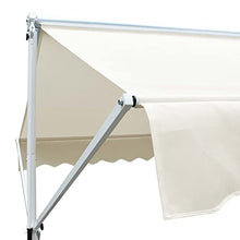 SDVantage Free Standing Awning 4X3 M Cream, Waterproof Outdoor Patio Umbrella with Powder-Coated Steel Frame, Uv Resistant Garden Shade for Deck
