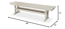 POLYWOOD® Farmhouse Trestle 65" Bench in Sand