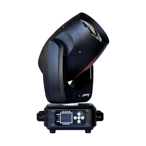 ANTAKIPRO AP-180MH 180 Watts LED Beam Moving Head Entertainment Venue Lighting Rotatable with Adjustable Speed Linear Dimming