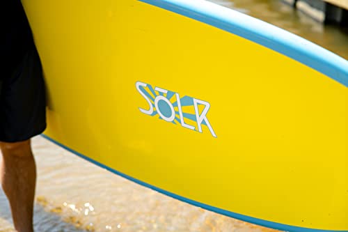 Boardworks Sōlr Recreational Stand Up Paddleboard 10' 6" Blue/Yellow/Grey