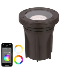 WAC Lighting LED Colorscaping Smart App Controllable RGBWW 3in Inground 23W Light Brass Coated in Bronze