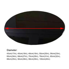 BEWEGNLNHK Round Replacement Tempered Glass Table Top Black, 17in 20in 28in 36in 40in Glass Table Top, Tempered Glass Tabletop 5/16" Thick(100cm(40in))