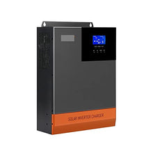 IIUUAYUVI All-in-One 5000W Pure Sine Wave Hybrid Solar Inverter 80A Charging Current 500VDCMax Input Voltage Solar Charger Controller, 48V