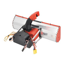 RC Electric Snow Plow Turbine Snowblower, 3D Printed Metal Shovel Bucket Assembly, 360° Rotating, for 1/12 1/14 Bulldozer Car