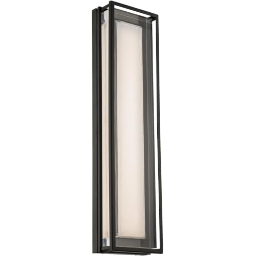 Beech LED 24 inch Black Outdoor Wall Light in 3500K, dweLED