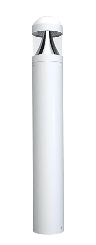 RAB Lighting B17 LED Bollard Light - Outdoor Energy-Efficient with Field-Adjustable Wattage 24W/19W/14W - Selectable CCT 3000K/4000K/5000K - 0-10V Dimmable - DLC Premium - Wet Location Rated (B17DW)