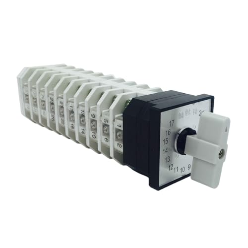 FYMWONINO LW12-16TM711/10 Transfer Switch with Multiple rotations 10 Sections and 19 Gears