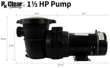 Rx Clear Radiant 22 Inch Above Ground Swimming Pool Sand Filter System | Includes 1.5 HP Pump, Multi-Port Valve, & White Luster Media | 45 GPM Flow Rate for Swimming Pools up to 26,000 Gallons