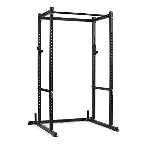 Titan Fitness T-2 Series Power Rack with J-Hooks and Pull-Up Bar Black