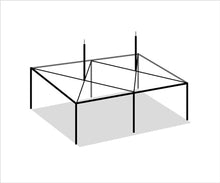 TentandTable 20' x 30' High Peak Canopy Tent Frame Only Silver