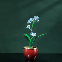 Huuhhxkk Elegant Copper Orchid Bonsai Sculpture (10.4" x 7.9" x 13")