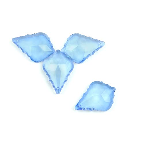 JUIYU Chandelier Crystal Prisms Pendants Crystal Glass Chandelier Crystal Maple Leaf Crystal Hanging Pendant for Lamp Part 38/50/63/76mm Chandelier Crystal Prisms Pendants (Color : 63mm 100pcs)