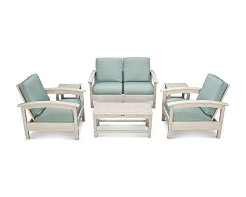 Trex Outdoor Furniture™ Rockport Club 6-Piece Deep Seating Conversation Set in Sand Castle/Spa