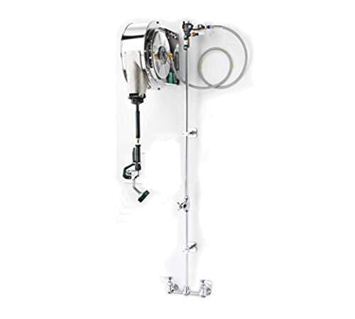 Krowne Enclosed Stainless Steel Hose Reel Assembly, 8" Center Faucet, Model 24-502