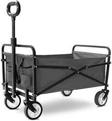 OTQEFTN Shopping Cart Folding Garden Trolley Cart Heavy Duty Wagon Multi-Function Shopping Cart for Outdoor Camping Beach Pull Truck Handcart
