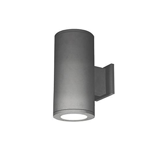WAC Lighting DS-WD05-S930S-GH Tube Architectural 5" LED Up & Down Wall Light Straight Spot Beam 3000K 90CRI, Graphite