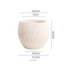 x3anggyt5 Planter Luxury-Style Magnesium Clay Flower Pots, Spring Rain Black Diamond Lemon Tree Garden(Large)