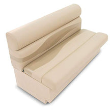 TaylorMade 50" Pontoon Boat Bench Seat with Storage Beige