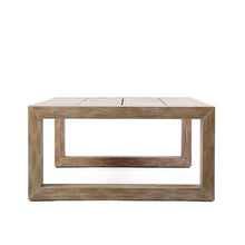 Afuera Living Outdoor Coffee Table, 40.5" W x 30" D x 15" H, Solid Eucalyptus Frame, Teak Finish, Slat Style Design, Durable Patio Table for Backyard, Garden, or Outdoor Spaces