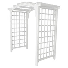 Keystone Amish Co. Georgetown Cedar Arbor, 6-Foot, White Paint