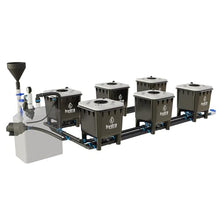 Hydramax Professional Deep Water Culture Systems for Growing Fruits, Veggies, and Medicinal Herbs; Everything You Need to Start Your hydroponic Garden Journey (2 Row - 6 Bucket)