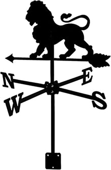 Metal Weathervane Outdoor Iron Wind Vane Stainless Steel Yard Weather Vane Wind Direction Indicator Lion Wind Measuring Tool (Lioness) (Male Lion)