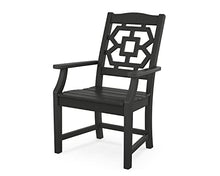 Martha Stewart by POLYWOOD® Chinoiserie 9-Piece Dining Set with Trestle Legs in Black