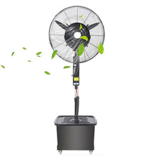 CUTPOIY Oscillating Misting Fan with 3 Speeds & 10 Gallon Tank for Outdoor Patio Cooling, 30-inch Adjustable Pedestal Fan, Adjustable-750mm (30in)