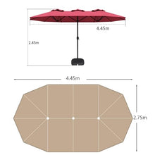 GYYDXXFC Outdoor Table Market Yard Umbrella, Patio Umbrella with Base, Outdoor Sunshade Umbrella, Windproof for Patio Garden Backyard(White,Large Base)