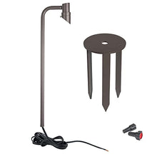 WAC Landscape Lighting, Accent Stem LED 12V Path and Area Single Light 3000K Warm White Built-in LED in Bronze