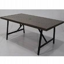 Four Seasons Courtyard 2-Tone Rectangular Slat Top Dining Table, 40" x 70"