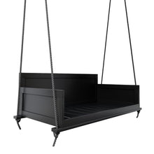 Amish Casual The Philly Twin Porch Swing Bed in Black, Amish Made in The USA from Kiln Dried Pine