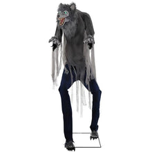 Haunted Hill Farm 7-ft. Tall The Towering Werewolf Svi Premium Halloween Plug-in Black