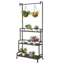 Large Plant Shelf Indoor Outdoor Flowerpot Stand 3 Tier Heavy Duty Hanging Plant Stand Floor Standing Flower Ladder Rack Multifunctional Plant Display Cabinet Shelves For Garden Patio Greenhous