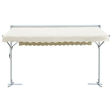 SDVantage Free Standing Awning 4X3 M Cream, Waterproof Outdoor Patio Umbrella with Powder-Coated Steel Frame, Uv Resistant Garden Shade for Deck
