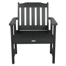 highwood Lehigh (2) Garden Chairs with Folding Side Table, Black