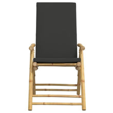 GBCDSWBR 4 Piece Folding Patio Reclining Chairs, Bamboo Outdoor Seats