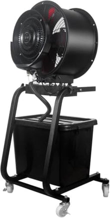 Acivirdde 46l Portable High-Velocity Commercial Outdoor Misting Fan,3 Speeds,4 Metal Blades,12-Hour Use