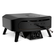 Cozze® 17 Inch Pizza Oven Gas Black Edition with Rotating Pizza Stone Diameter 43 cm - 600°C, Pizza in 2 Minutes